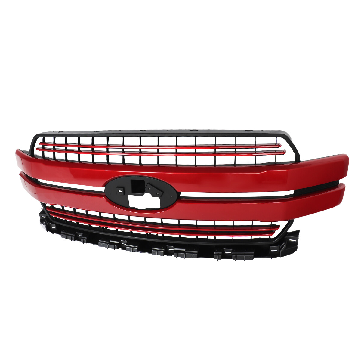 For Ford F150 F-150 2018 2019 2020 Lariat Front Upper Grille Grill Rapid Red