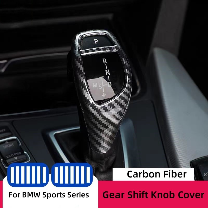 Carbon Fiber Style Shift Cover Accessories For BMW X3 X4 X5 X6 F30 F10 F20 F34