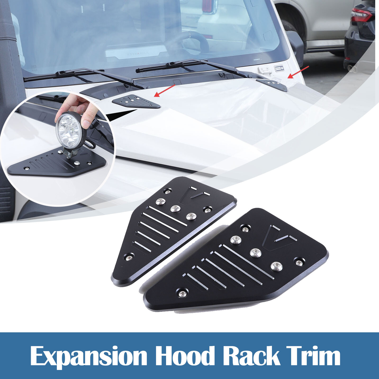 Aluminum Alloy Expansion Hood Panel Trim Fit For Ineos Grenadier 20222023.2024