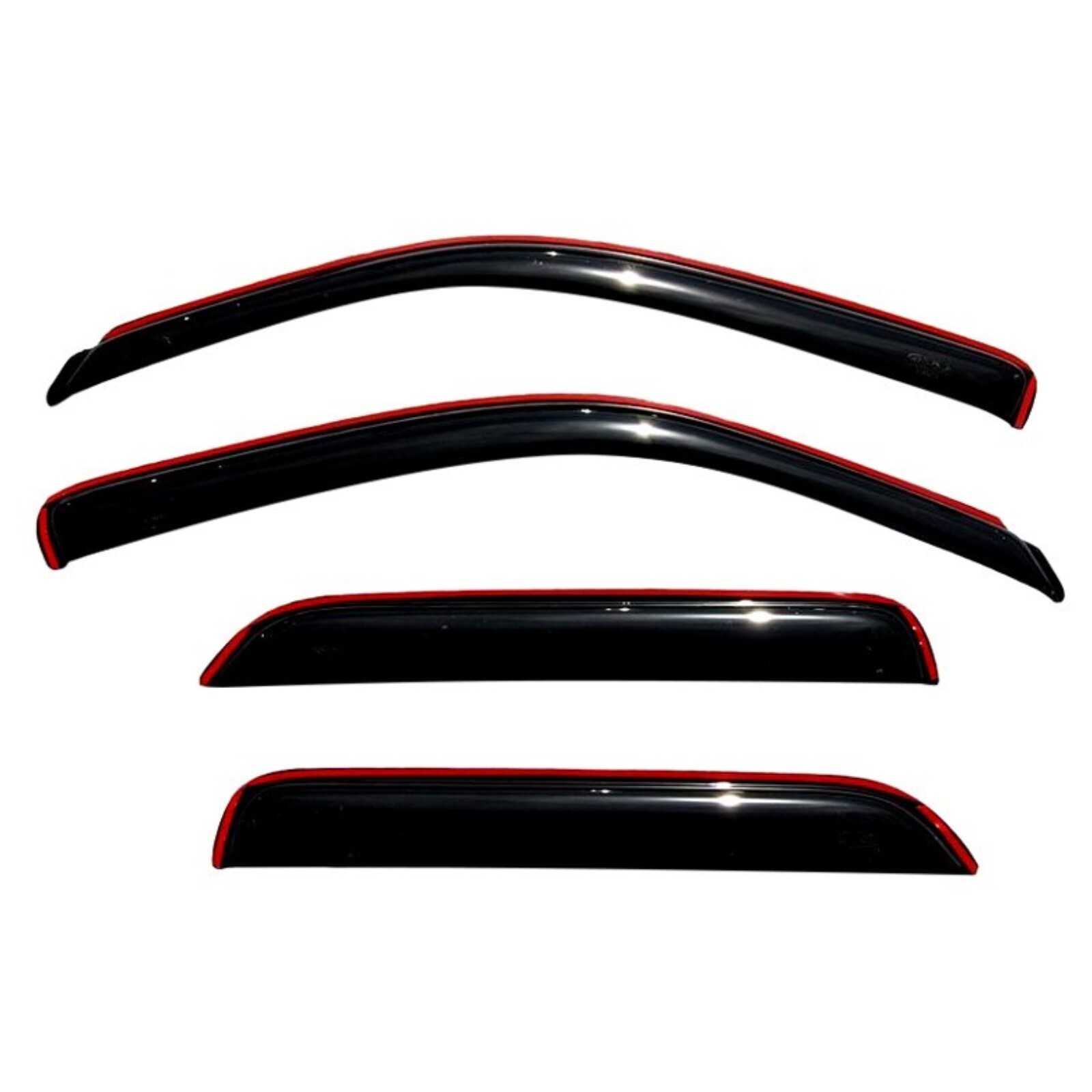 AVS Front & Rear In-Channel Smoke Acrylic Window Ventvisor for 09-15 Honda Pilot
