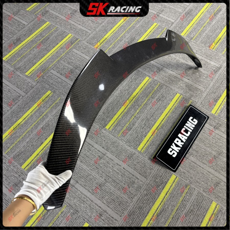 Glossy Black / Forged Carbon Fiber Rear Trunk Spoiler Wing Fits Kia K5 2021-2024