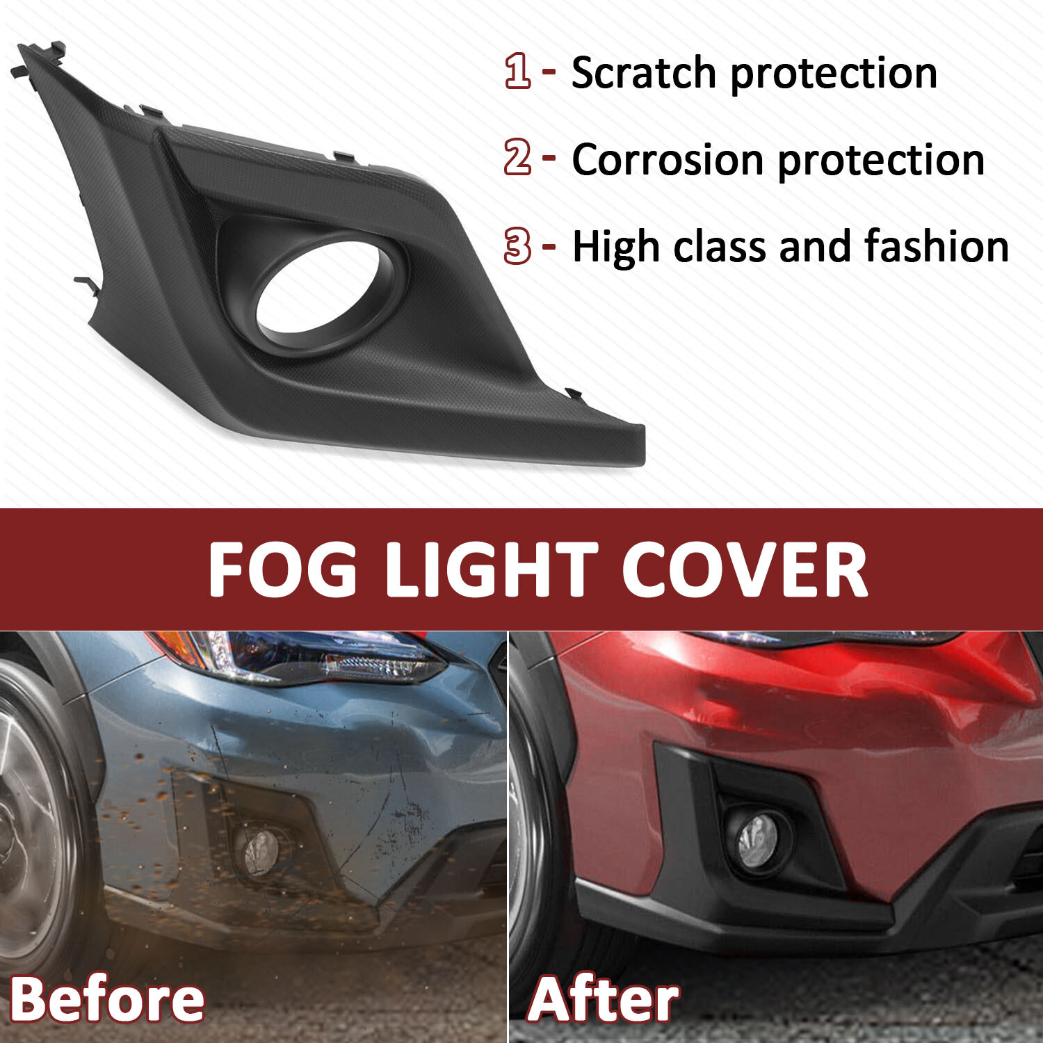 For 2018-2020 Subaru Crosstrek 57731FL082 XUV Passenger Side Fog Light Cover