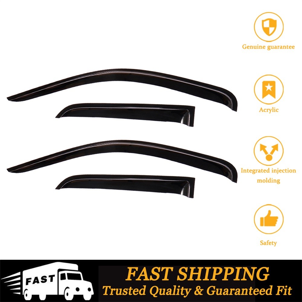 Slim Style Window Deflectors For 04-14 F150 Extended Cab Guards Window Visors