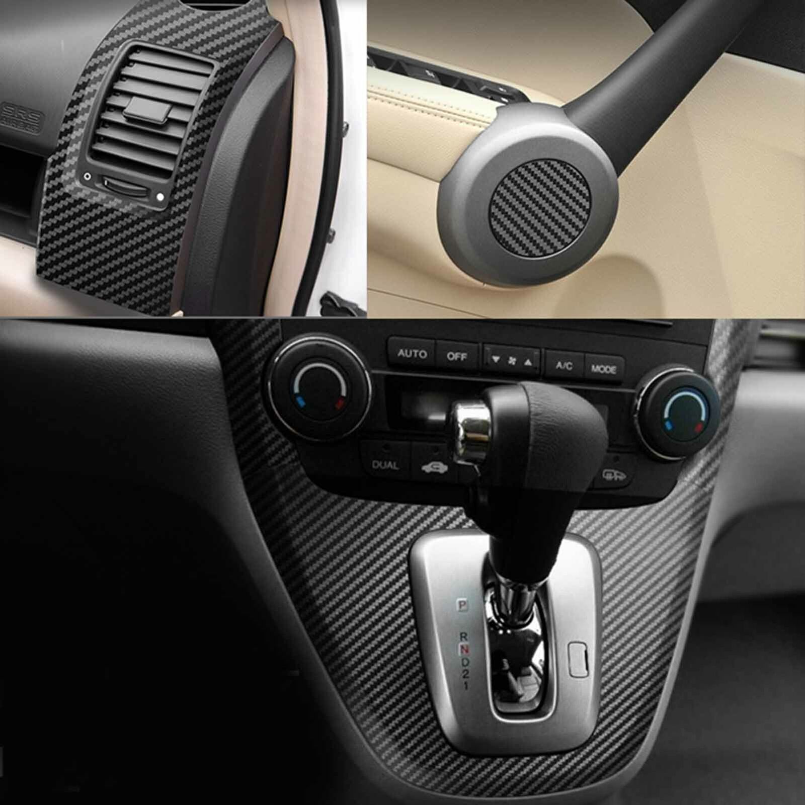 FOR HONDA CRV CR-V 2007-2011 Interior Decal Trim Carbon Fiber Trim Vinyl Sticker