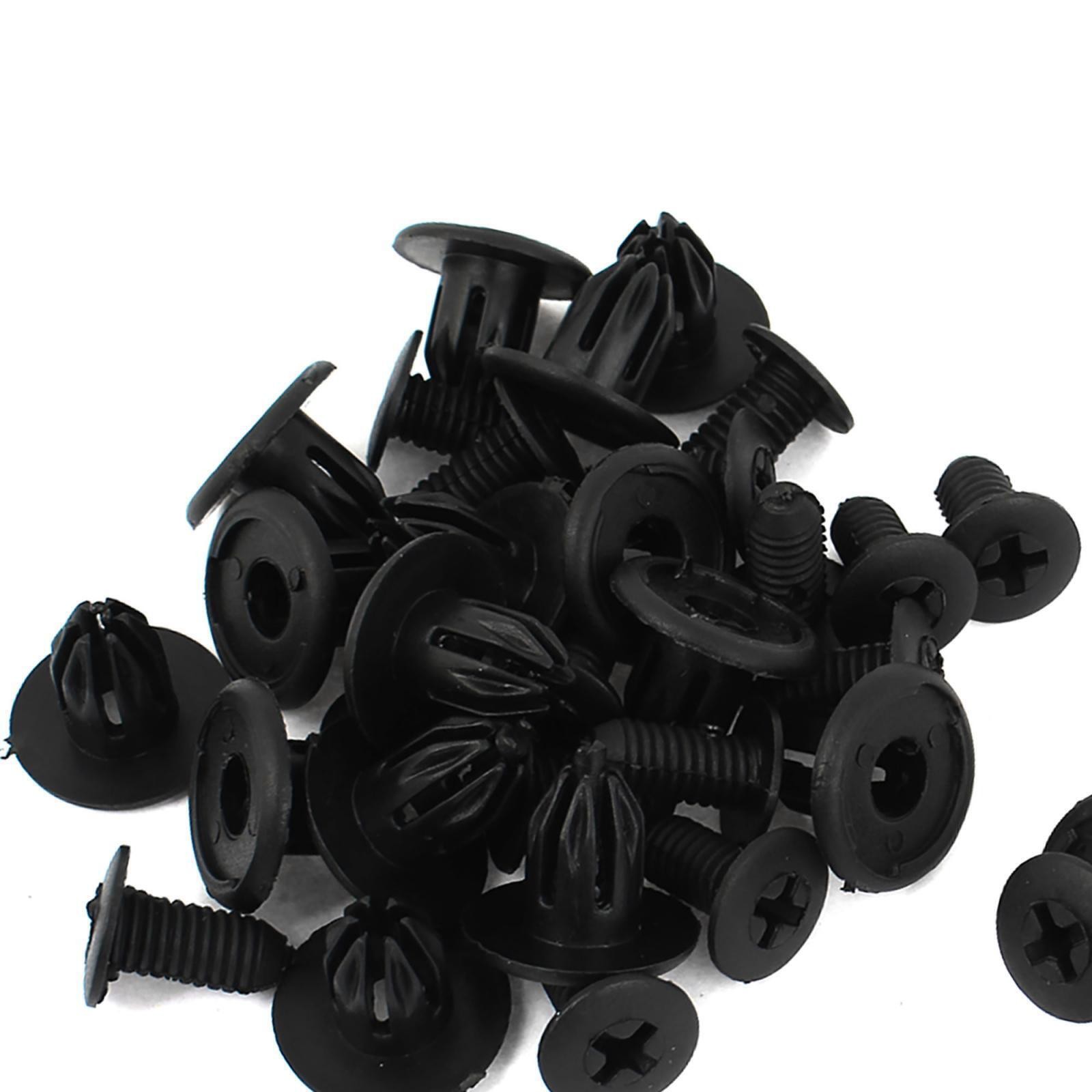 16 Pcs Plastic Rivets Retainer Clip 10mm x 14mm x 20mm for Car Bumper Fender