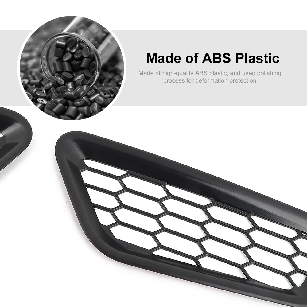 Front Bumper Honeycomb Trim Cover For Ford F150 Raptor 2021-25 Black Accessories