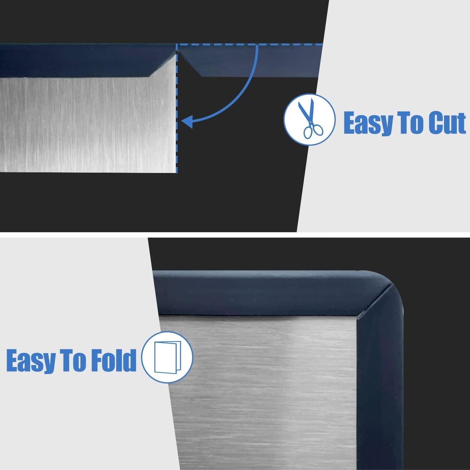 Flexible EPDM Rubber Edge Trim for Sheet Metal – 10Ft Self-Adhesive Protector