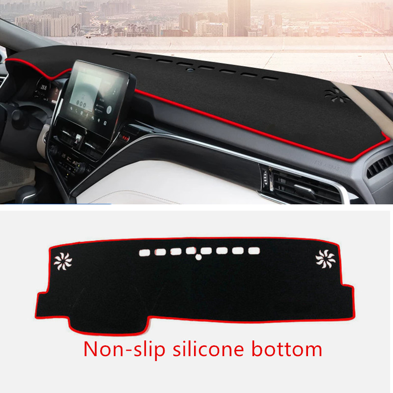 1X Car Red Dashboard Dash Mat DashMat Sun Cover Pad for Toyota Camry 2018-2023