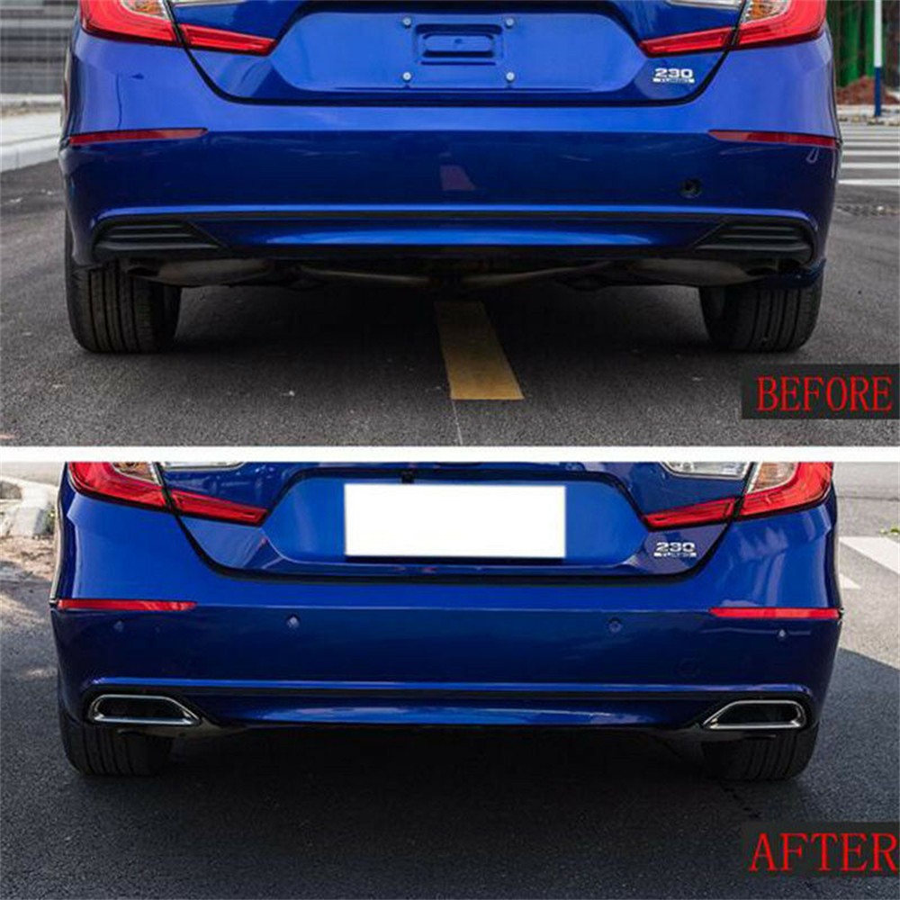 For Honda Accord 2018 2019 2020 Exhaust Muffler Tail Pipe Tip Tailpipe W/Bracket