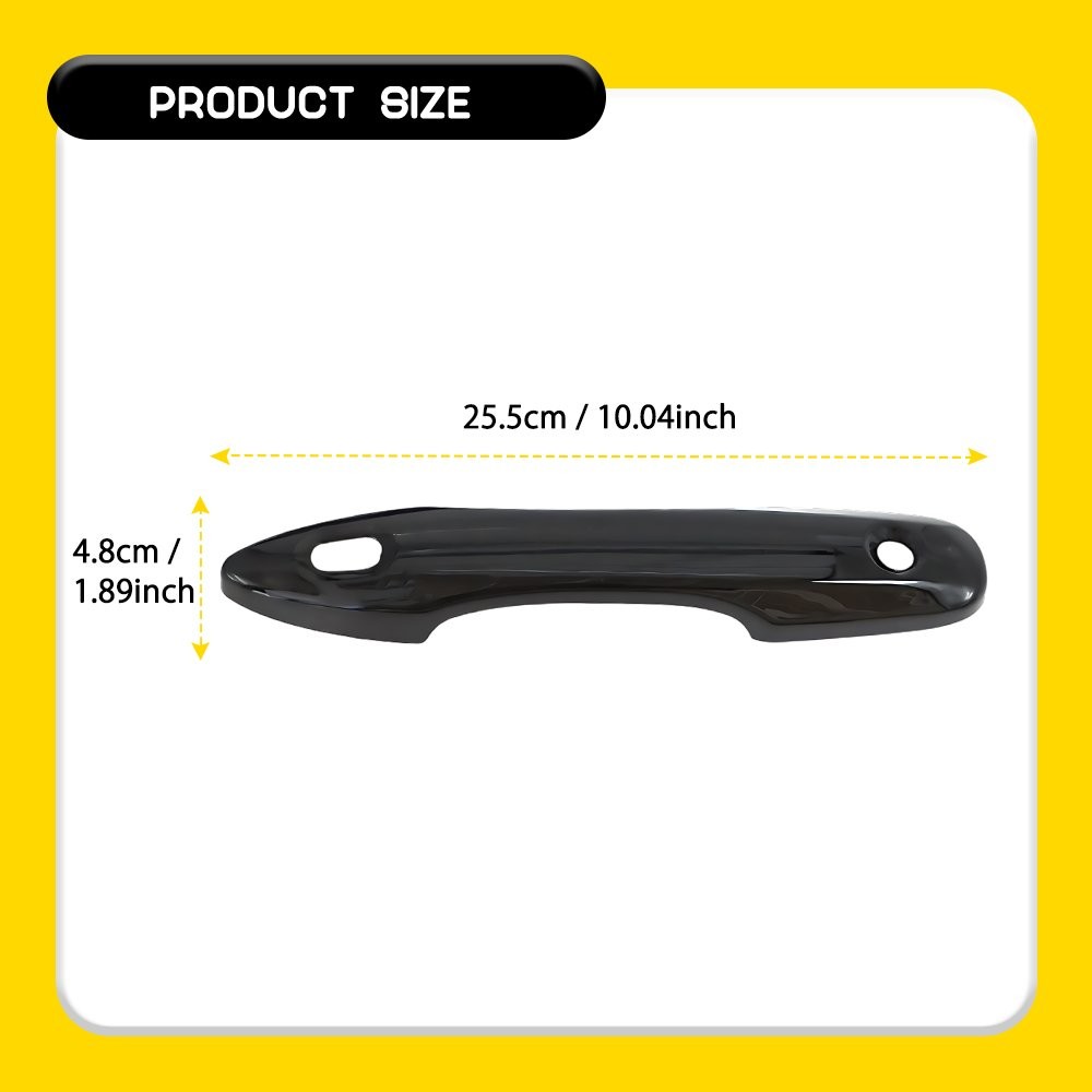 Gloss Black 4PCS Door Handle Cover Cap Protector For 2018-2025 Toyota Camry