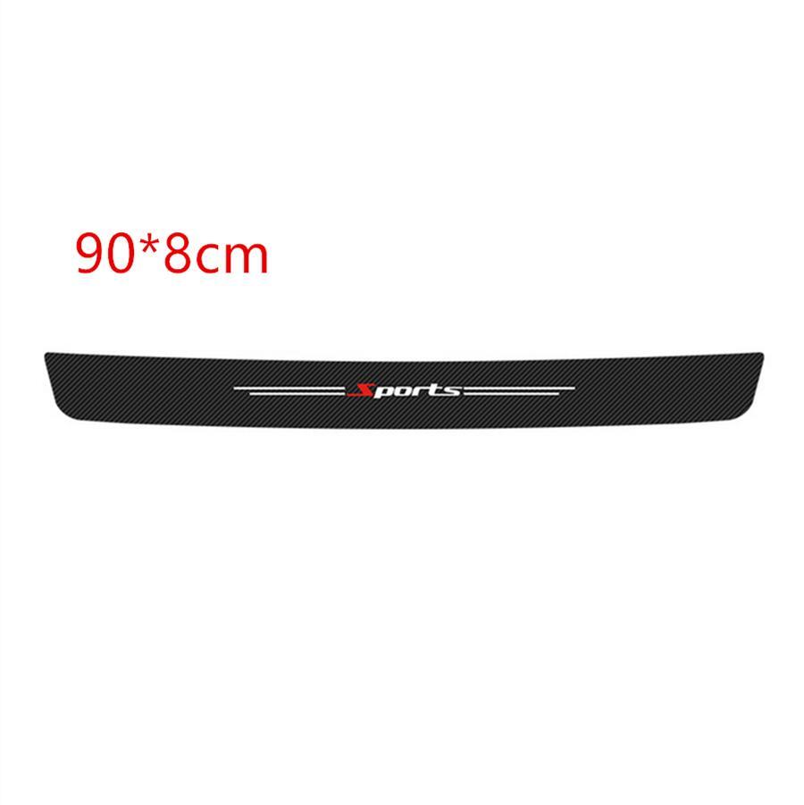 4PCS Rubber Car Door Scuff Sills Cover Panel Step Protector Sports Stickers 1set