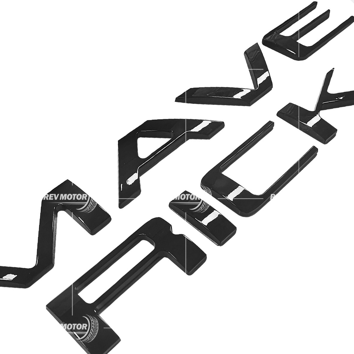 Matte Glossy Tailgate Insert Letter Badge Emblem Adhesive 2022-2024 For Maverick