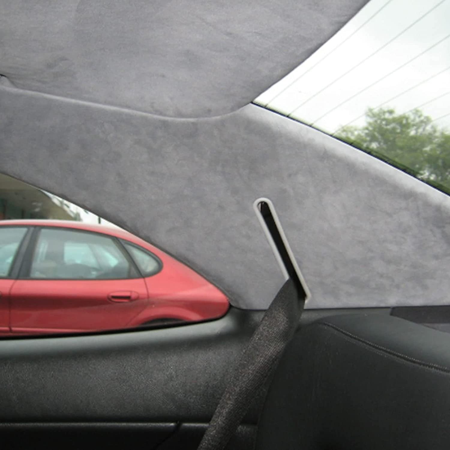 Headliner Foam Back Fabric For Honda Civic 2006‑2011 Sedan Sunroof 98″x60″ Grey