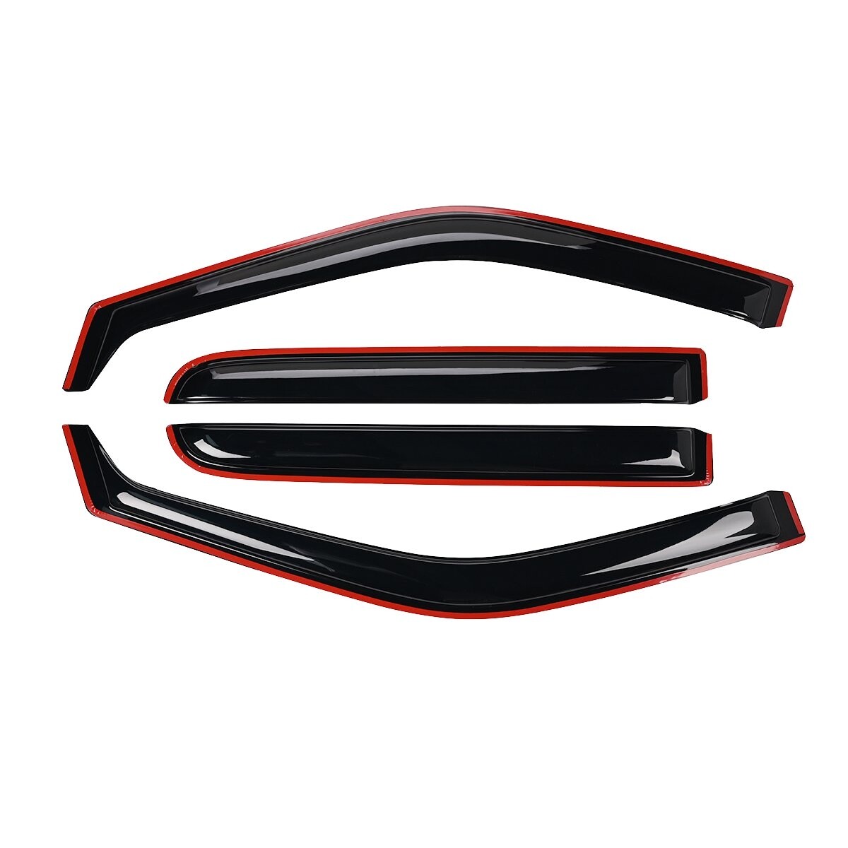 For Ford F150 F-150 Super Crew Cab 15-22 In Channel Window Visors Sun Rain Guard