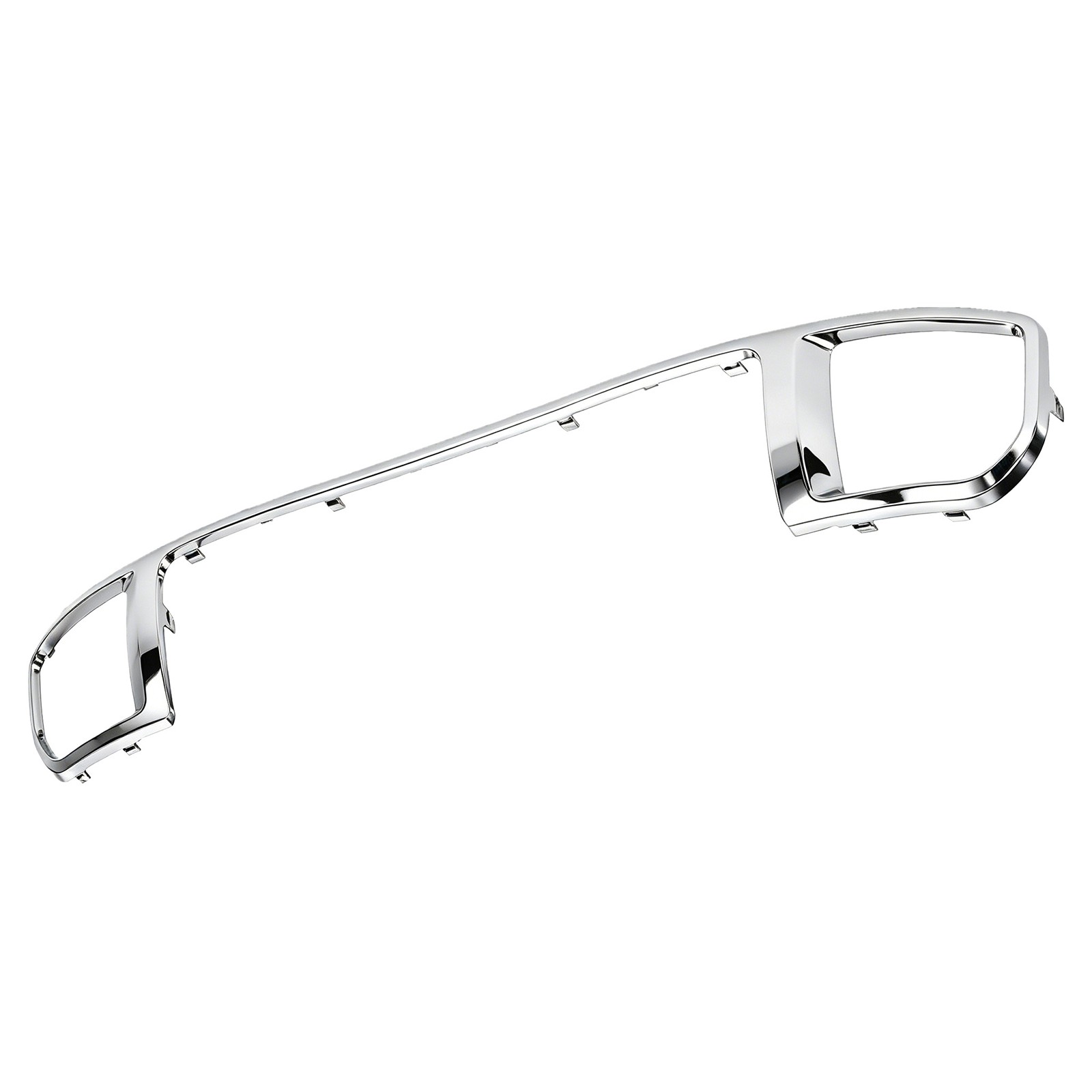 For 2021-2024 Ford Bronco Sport Front Upper Lower Bumper Cover Chrome Trim