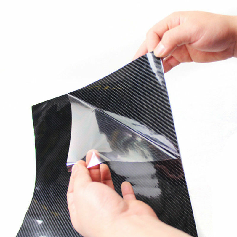 Ultra Shiny Glossy Black Carbon Fiber Vinyl Wrap Sticker Decal 5D DIY Universal