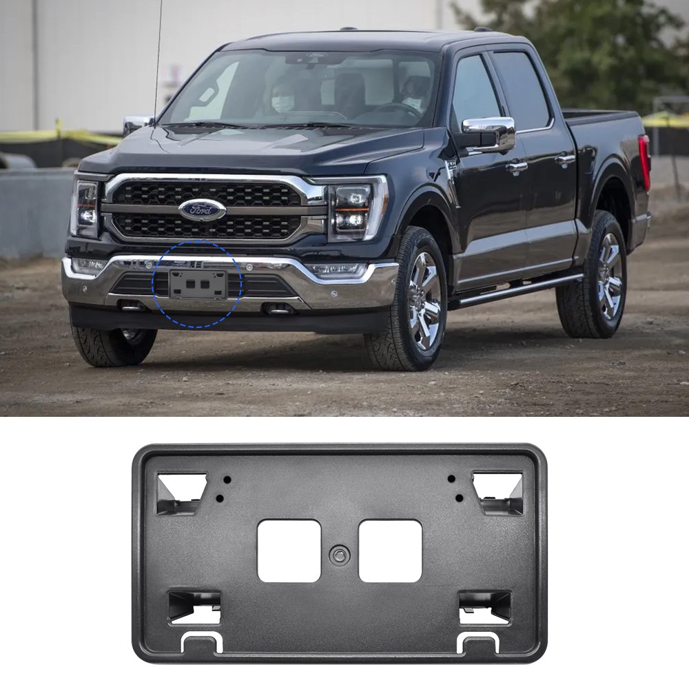 For Ford F150 5.0L 3.3L 2021-23 Car Front Bumper License Plate Mounting Bracket