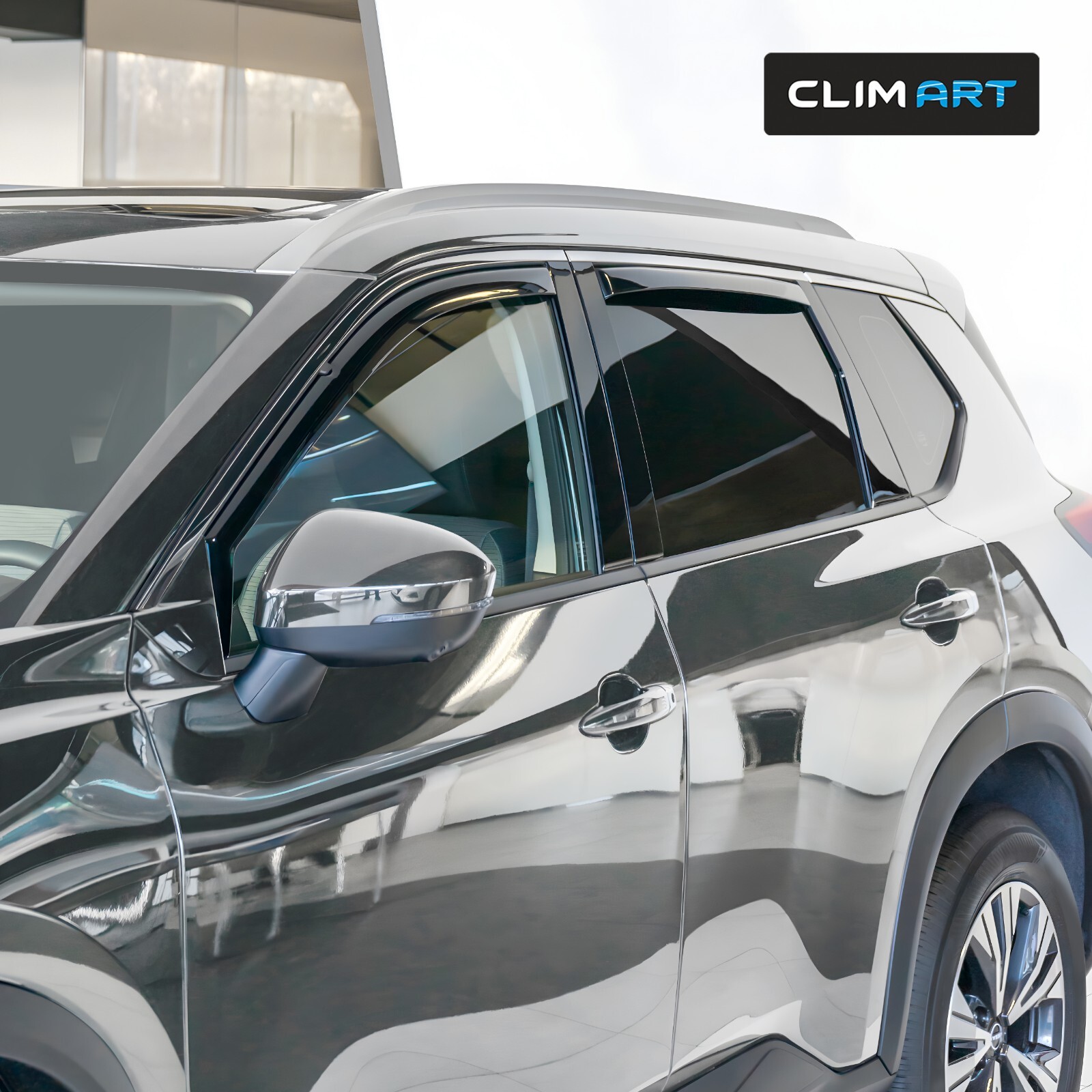 Sun Rain Visors Wind Rain Guards for 2021-2025 Nissan Rogue