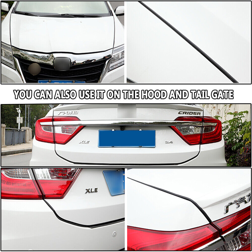 16FT U-Shape Rubber Seal Car Auto Door Edge Guard Molding Trim Protector Strip