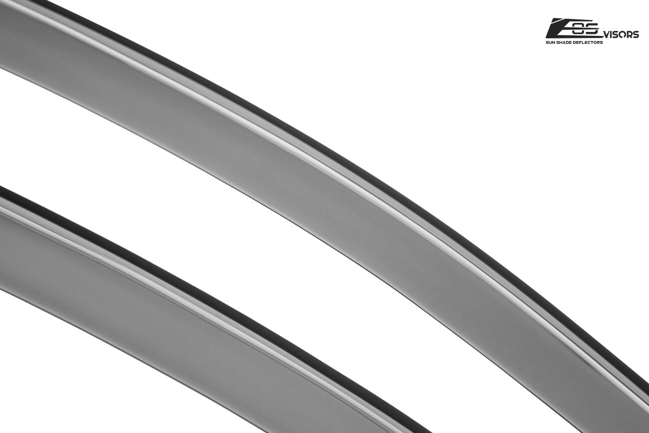 For 19-Up Kia Forte Sedan | EOS Visors JDM Tape-On Side Window Vent Rain Guards
