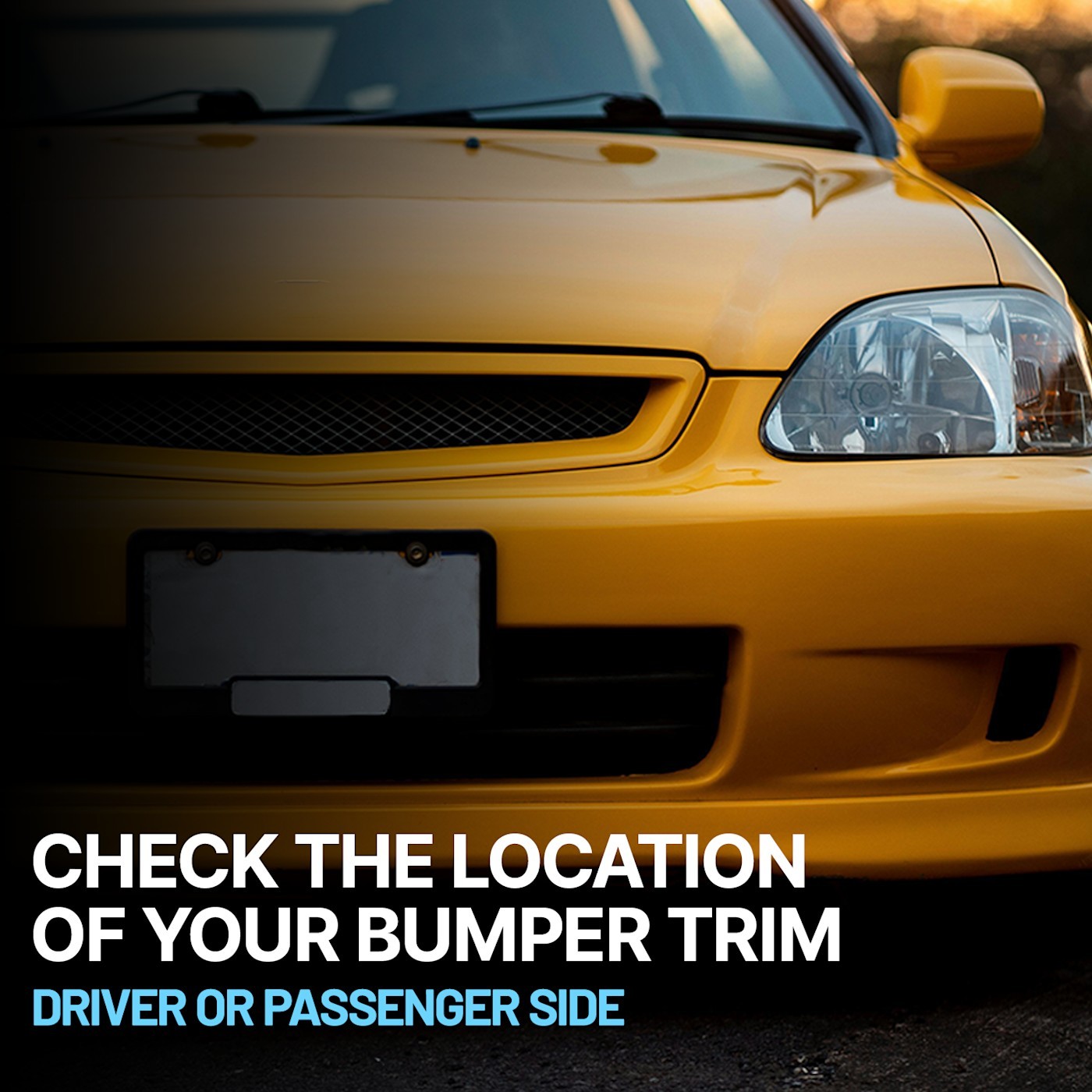 Bumper Trims For 2017-2019 Kia Niro Rear Driver and Passenger Side Painted Gray