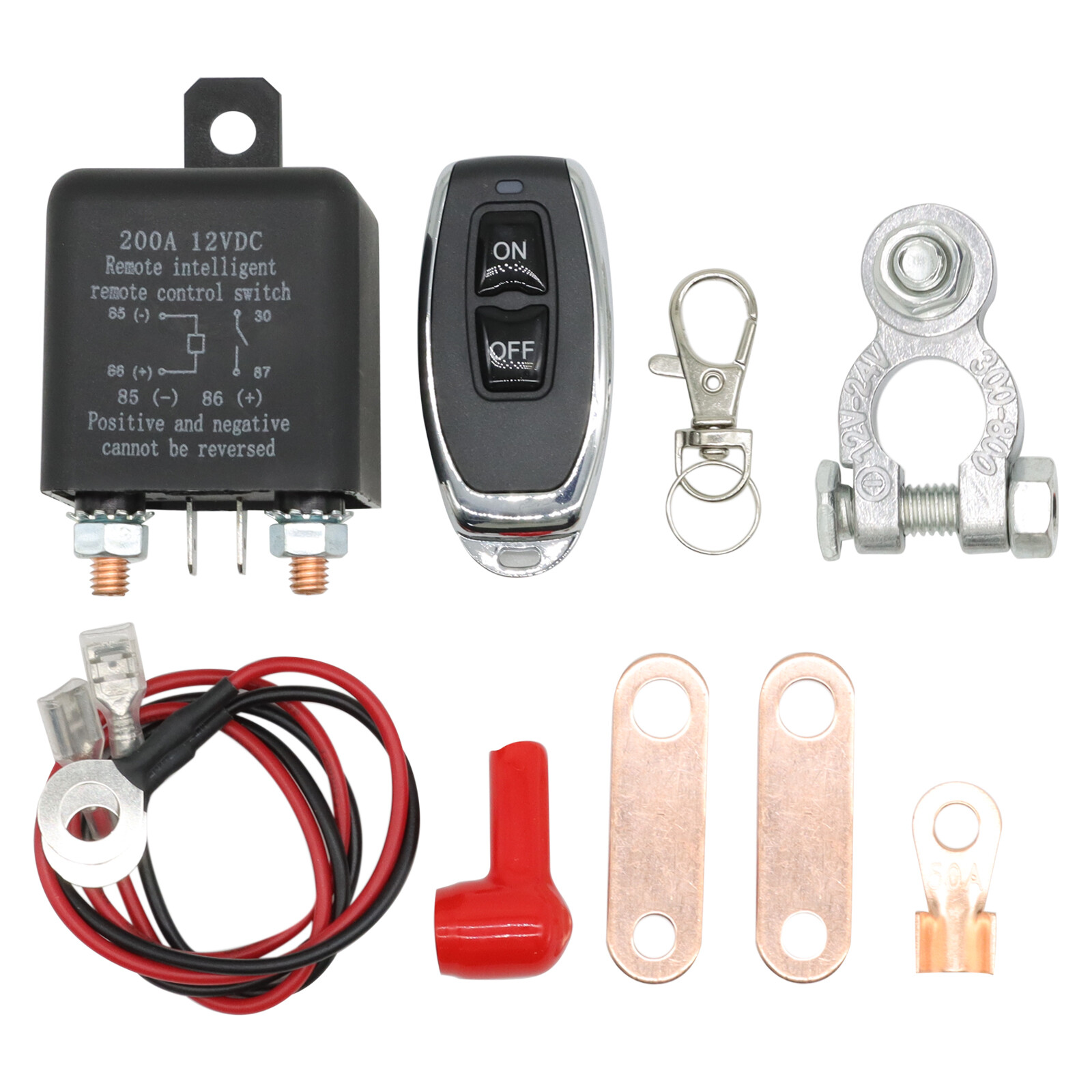 12V 200A Car Remote Battery Disconnect Switch Kill Switch Isolator Wireless