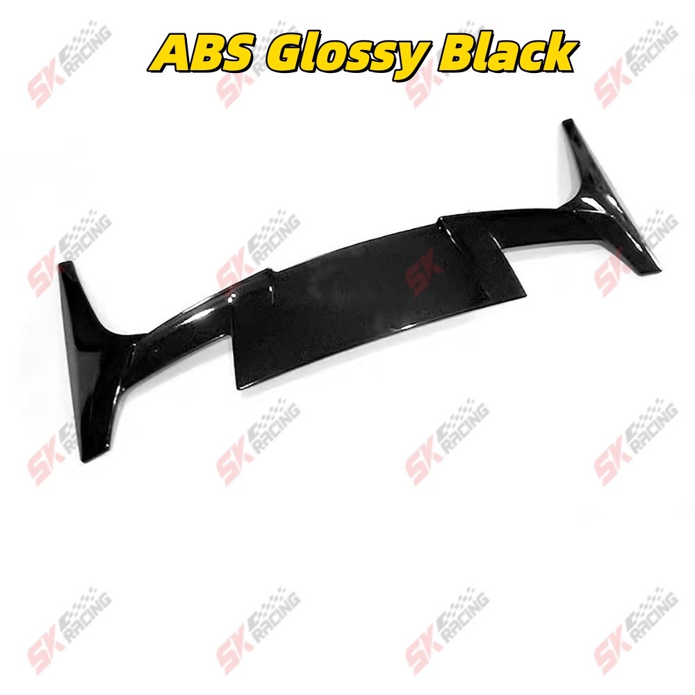 For Tesla Y 2020-2024 ABS Glossy Black/Carbon Fiber Look Rear Roof Spoiler Wing