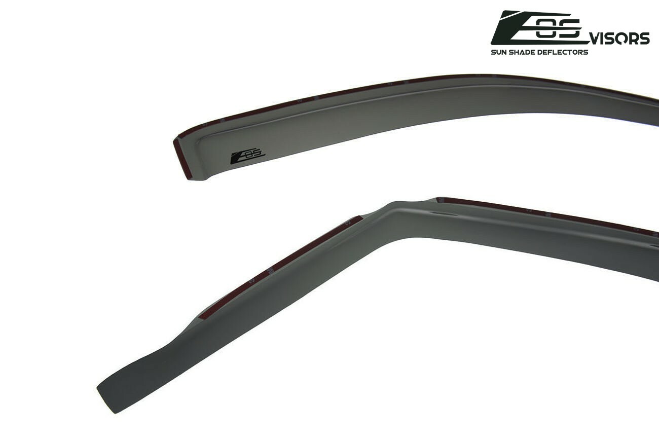 EOS Visors For 09-14 Ford F-150 Crew Cab IN-CHANNEL Side Vent Window Rain Guards