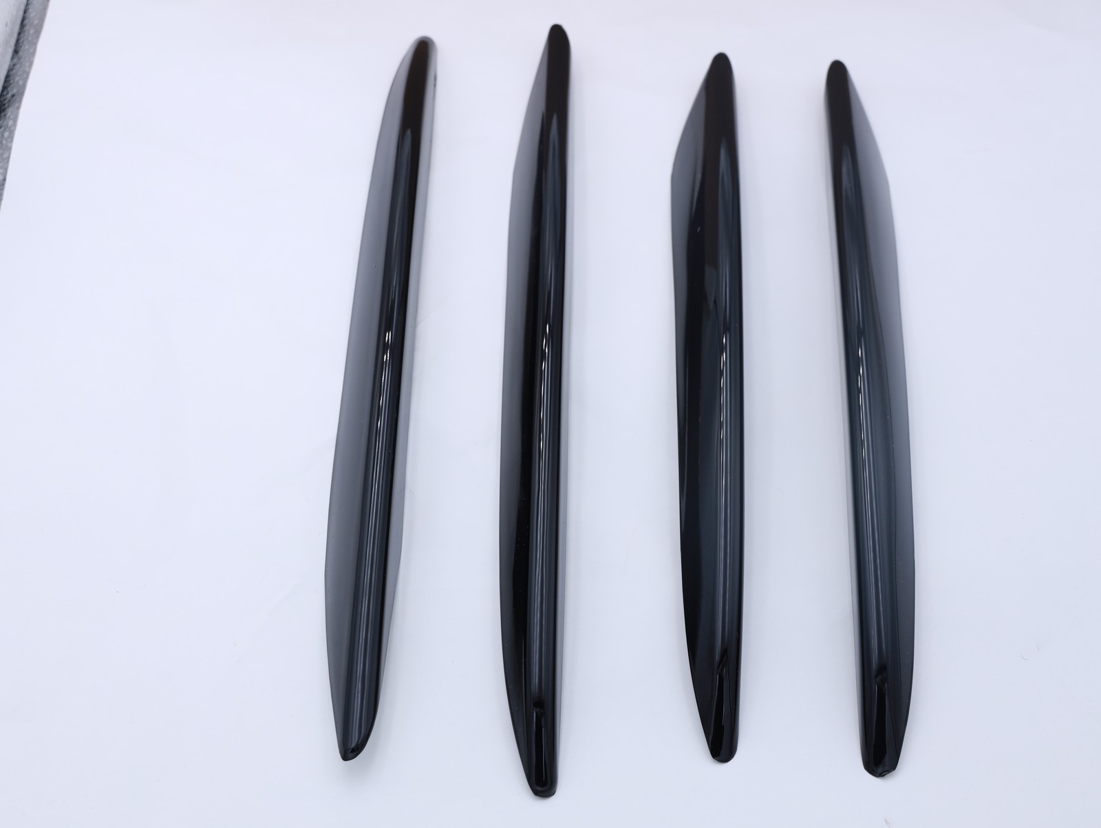 6PCS For Benz Mercedes E200 E300 E250 W213 2016-2020 Black Front Bumper Lip Kit