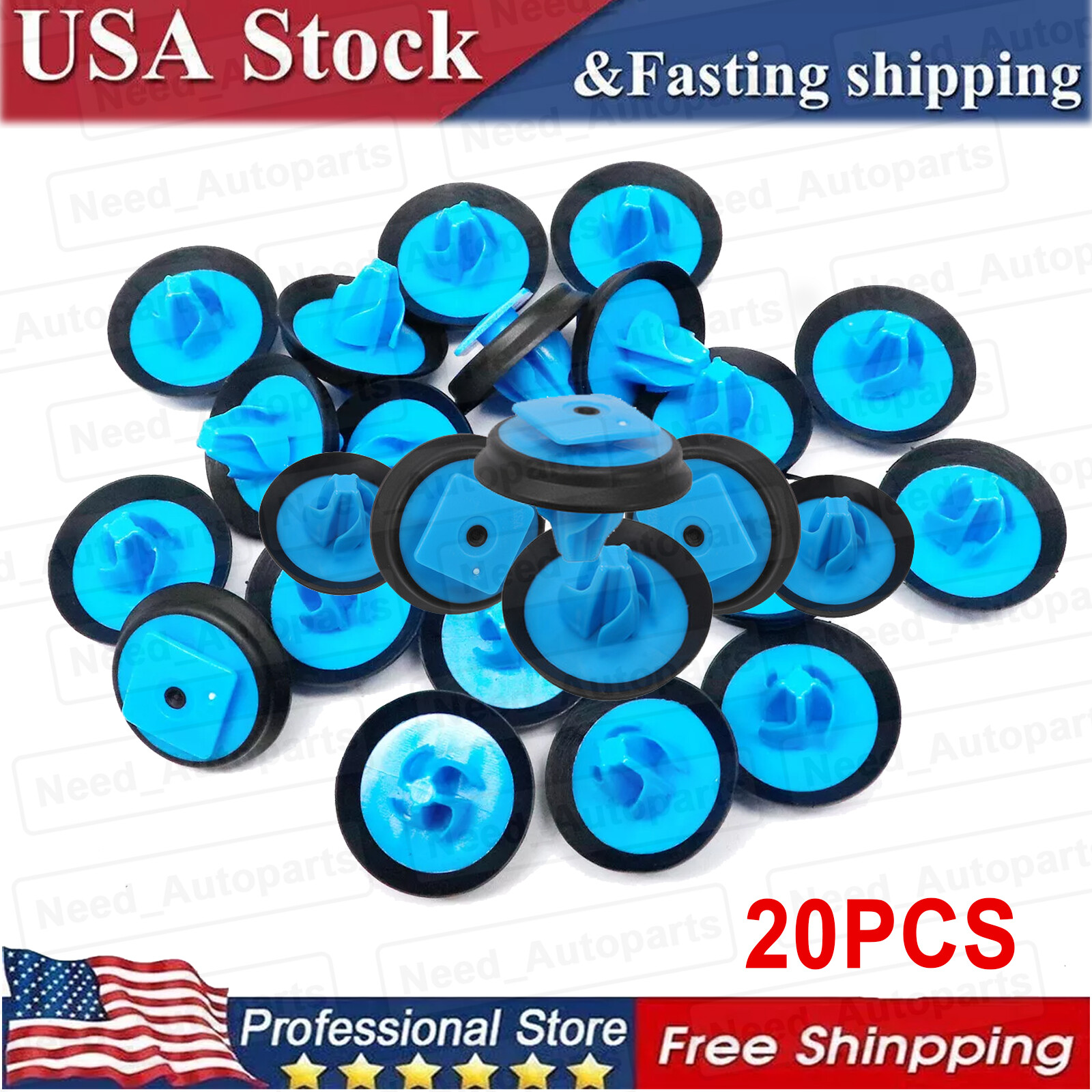 For 15-20 Jeep Renegade 20pcs Trim Fender Wheel Opening Molding Clips Fasteners