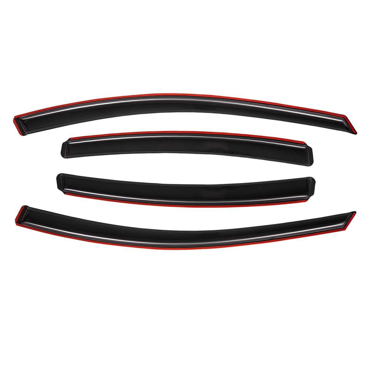 In-Channel Window Visors Sun Rain Guards Vent Shade for 2008-2012 Chevy Malibu