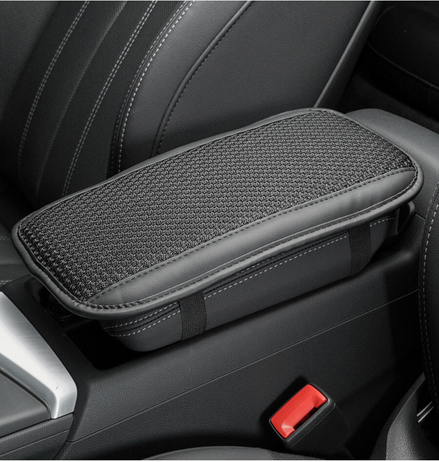 Car Armrest Pad Center Arm Rest Cover Elbow Support Height Pad Soft PU Leather