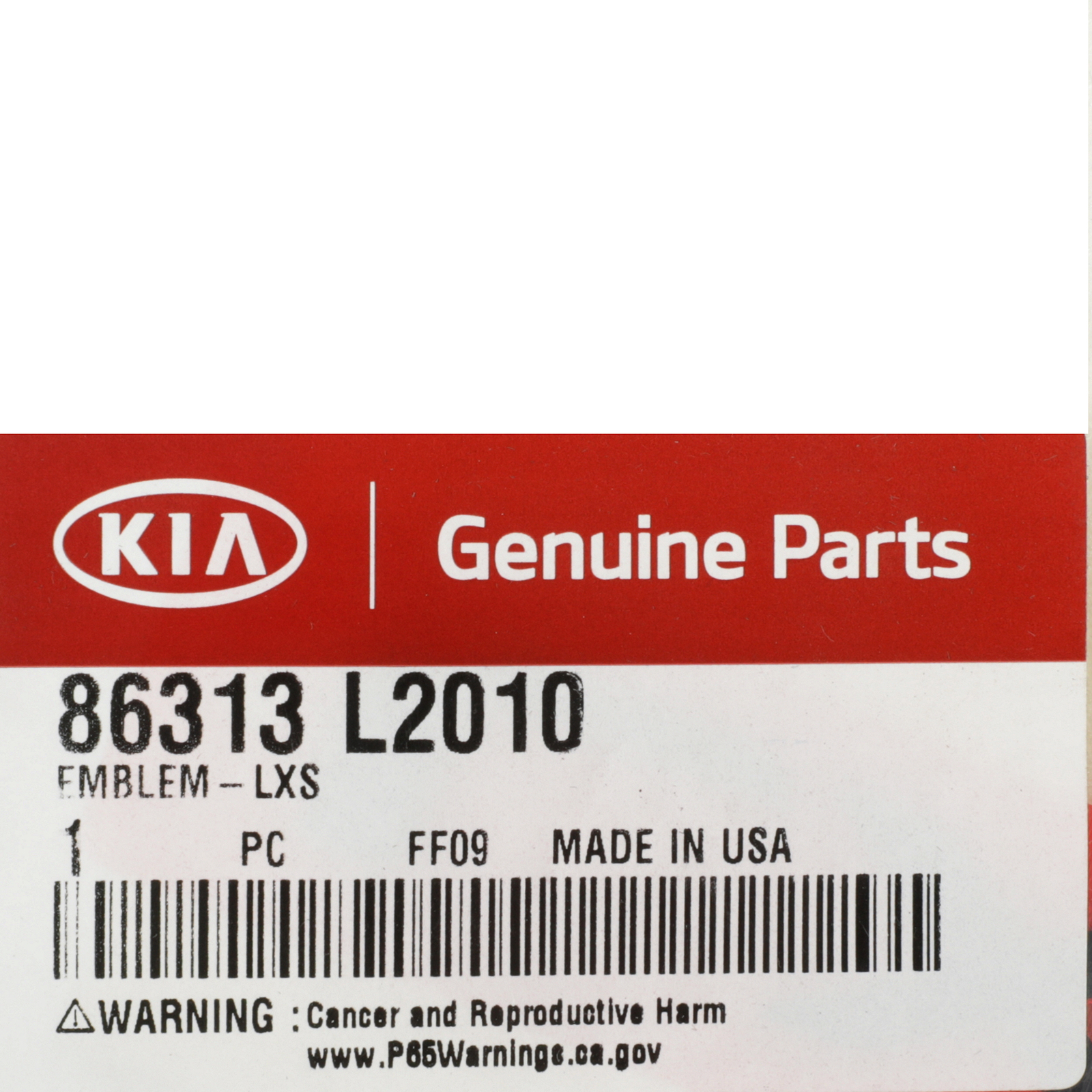OEM NEW 2021-2023 Kia K5 LXS Emblem Nameplate Badge Chrome 86313-L2010