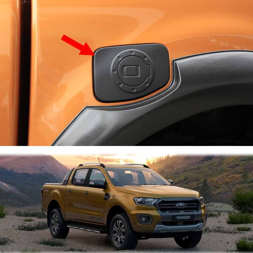 Matte Black Tank Fuel Oil Cap Cover Garnish For Ford Ranger New Pickup 2018 19