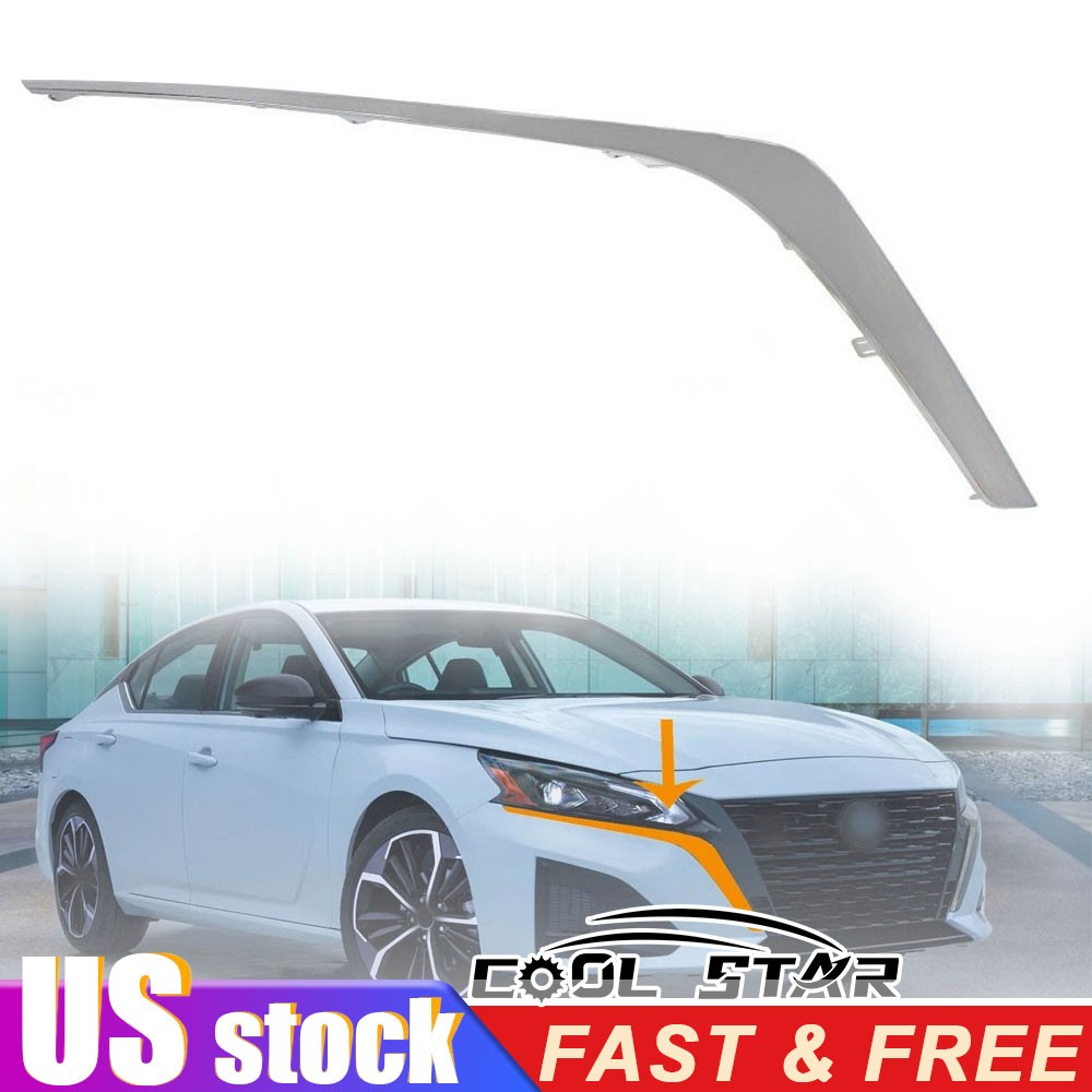FRONT RIGHT BUMPER GRILLE MOLDING PLATED 620749HF0B FOR NISSAN ALTIMA 2023 2024