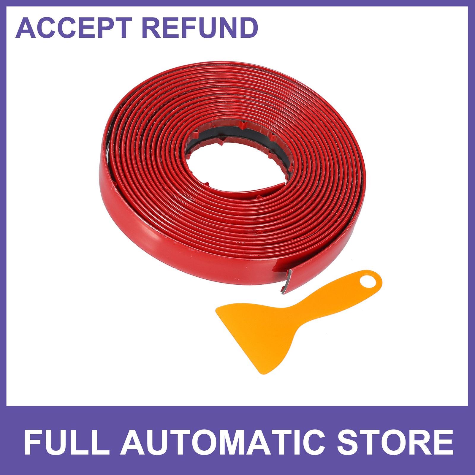 1set 3/4″ 20mm Width Self Adhesive Car Door Window Trim Strip 16Ft 5m Gloss