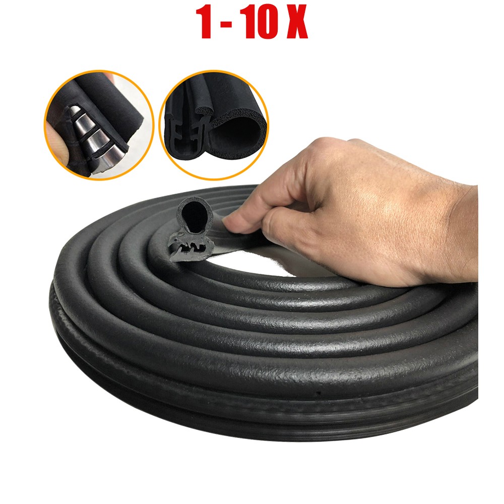 1-10 Roof Windshield Rubber Seal Strip Trim Edge Protector Guard U-Shape 10FT/3M