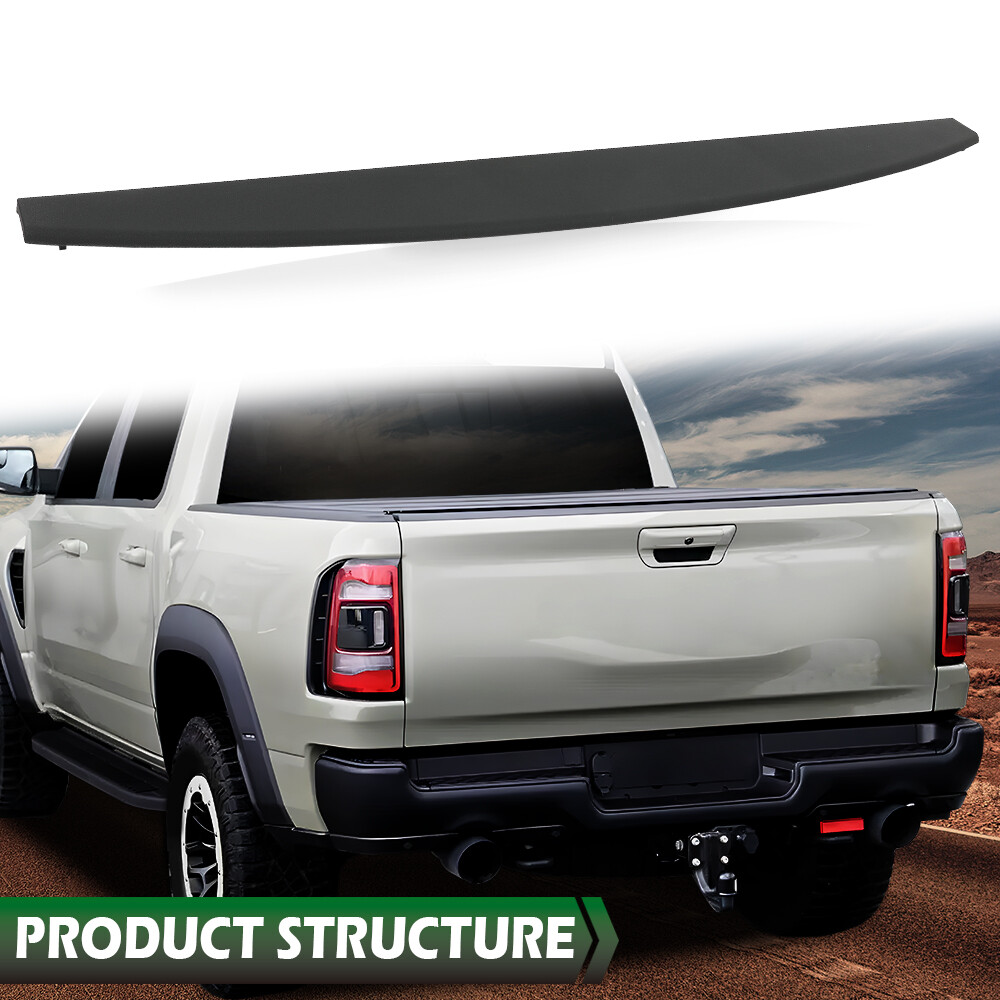 Tailgate Spoiler Cap Cover Trim Black Fit For 2019-2022 Ram 3500 2500 68364364AA