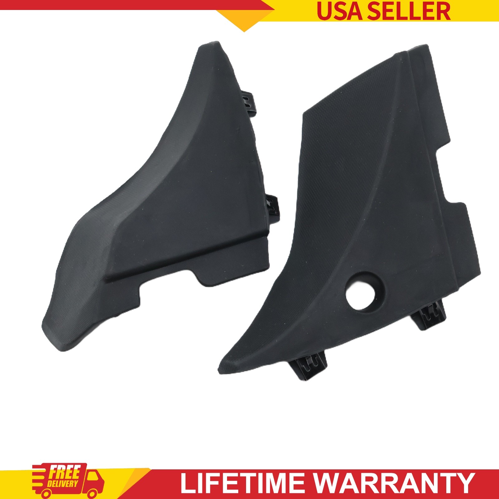 2Pcs Windshield Wiper Cowl Cover Air Inlet Trim For Sierra Silverado 2014-2019