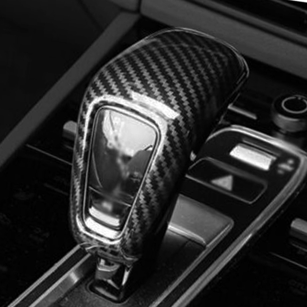 ABS Carbon Fiber Gear Shift Knob Head Cover For Porsche Cayenne 2018-2022
