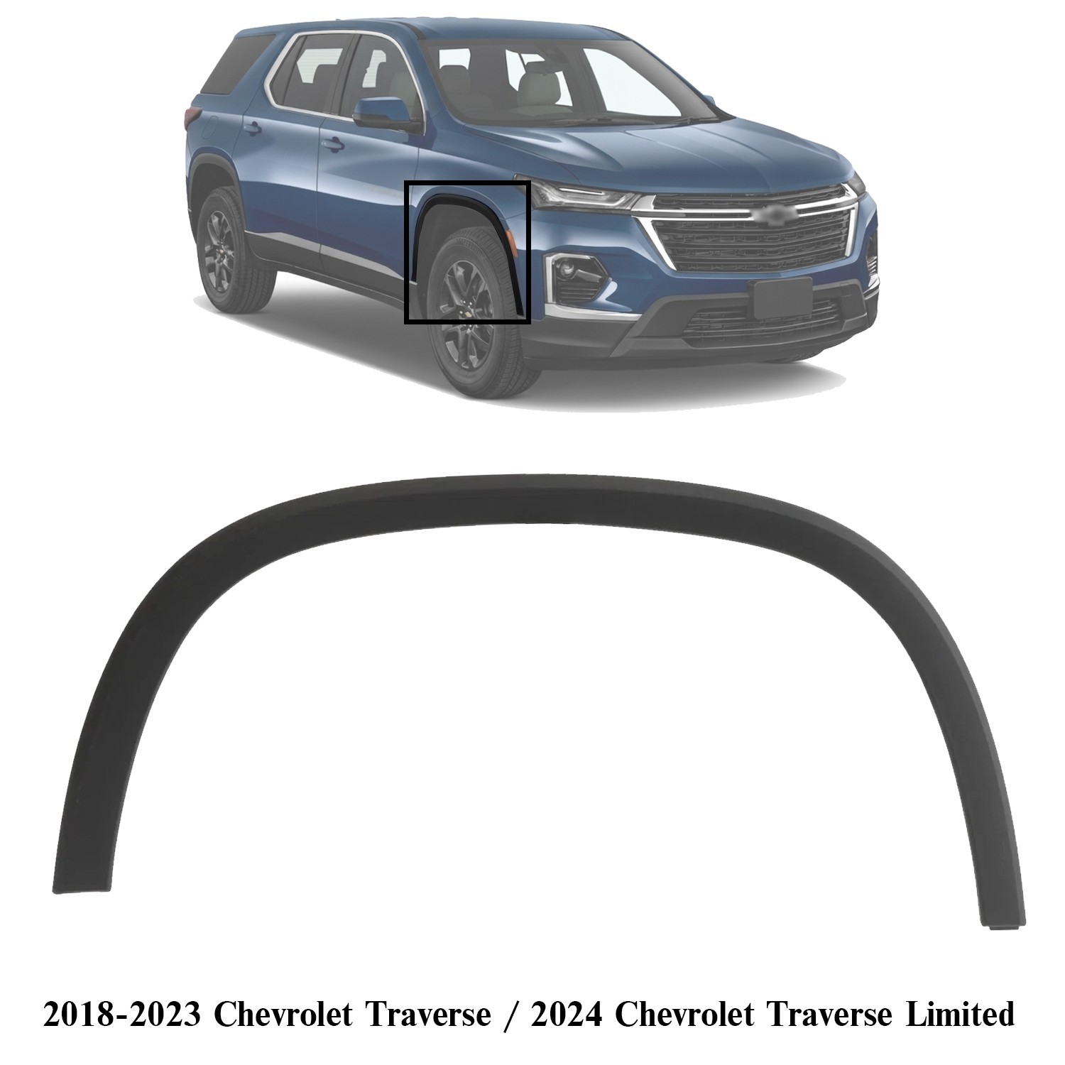 NEW Front Wheel Opening Molding Passenger Side For 2018-2023 Chevrolet Traverse