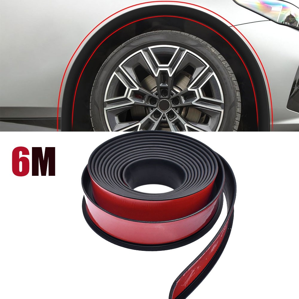 For Jeep Accessories 20Ft Rubber Wheel Eyebrow Arch Protector Trim Fender Flares