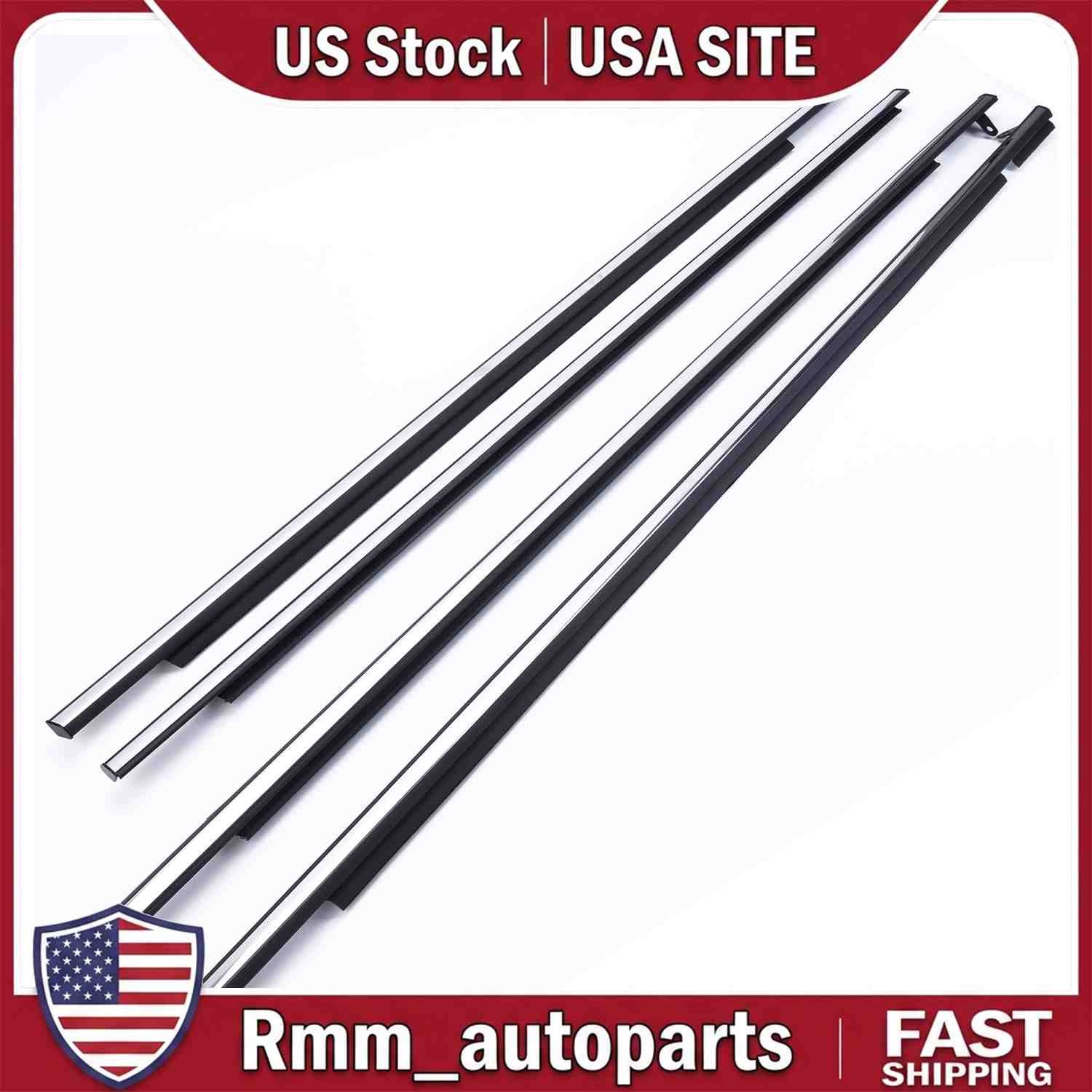 4 front left rear right Rubber Door Weatherstrips For Toyota Venza 2009-2016