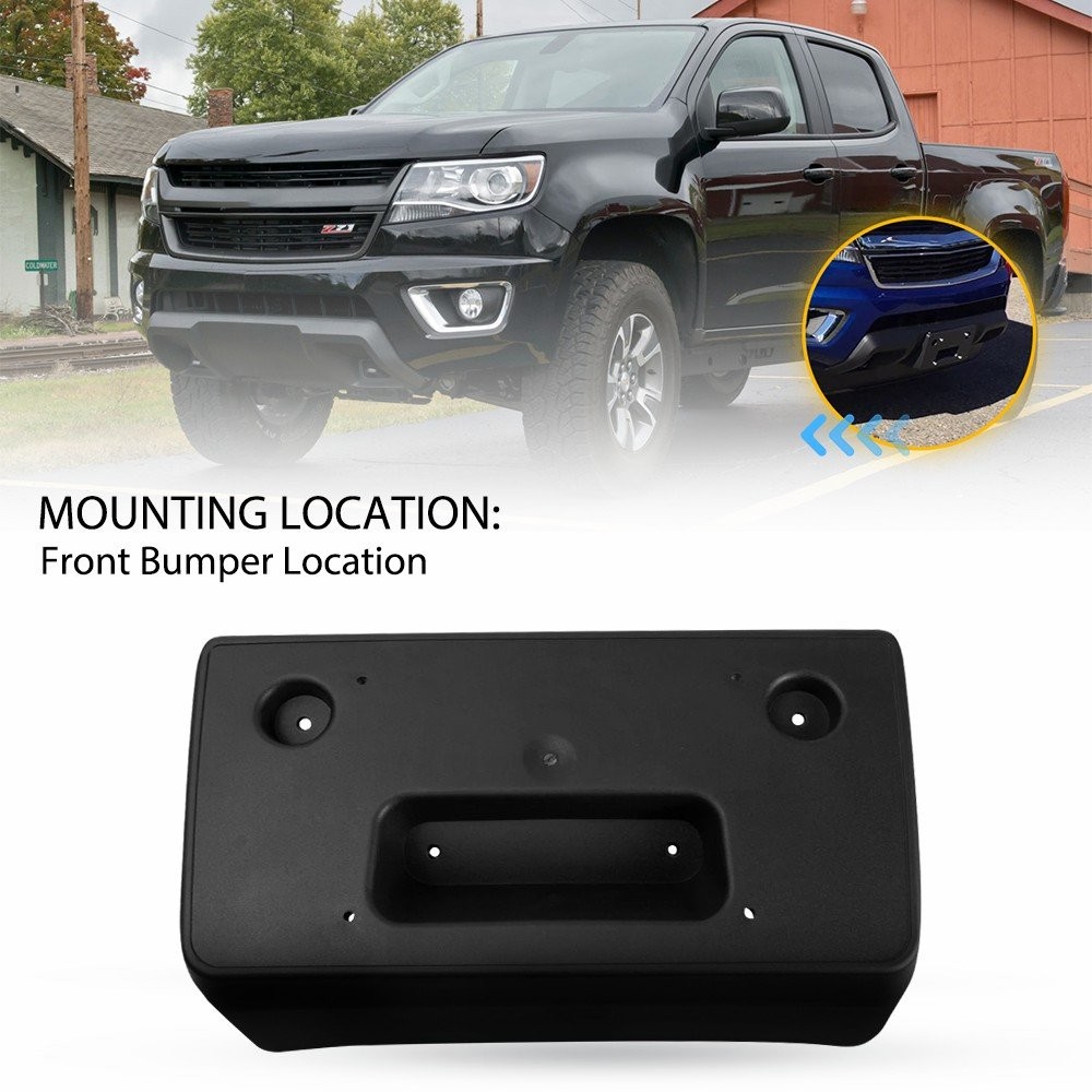 For Chevrolet Colorado 2015-2020 Black Front License Plate Tag Holder Bracket US