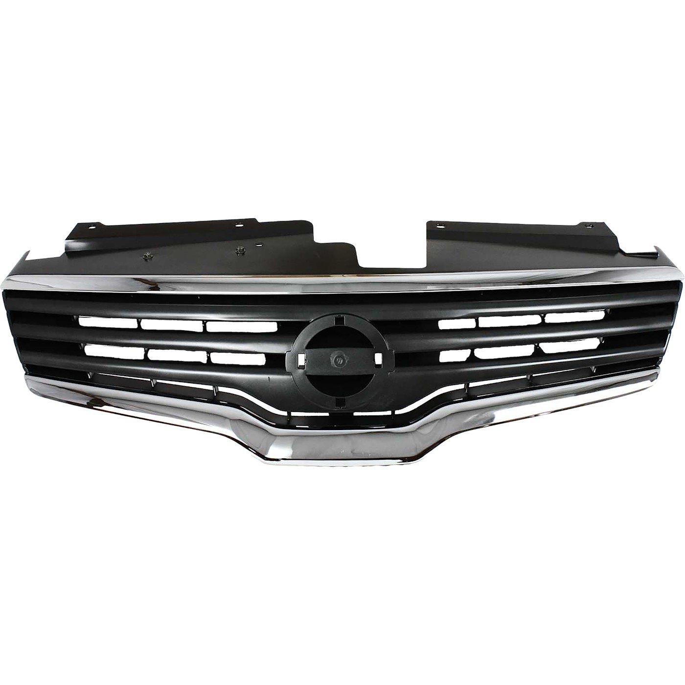 Grille Assembly For 07-09 Nissan Altima Sedan Chrome Shell With Emblem Provision
