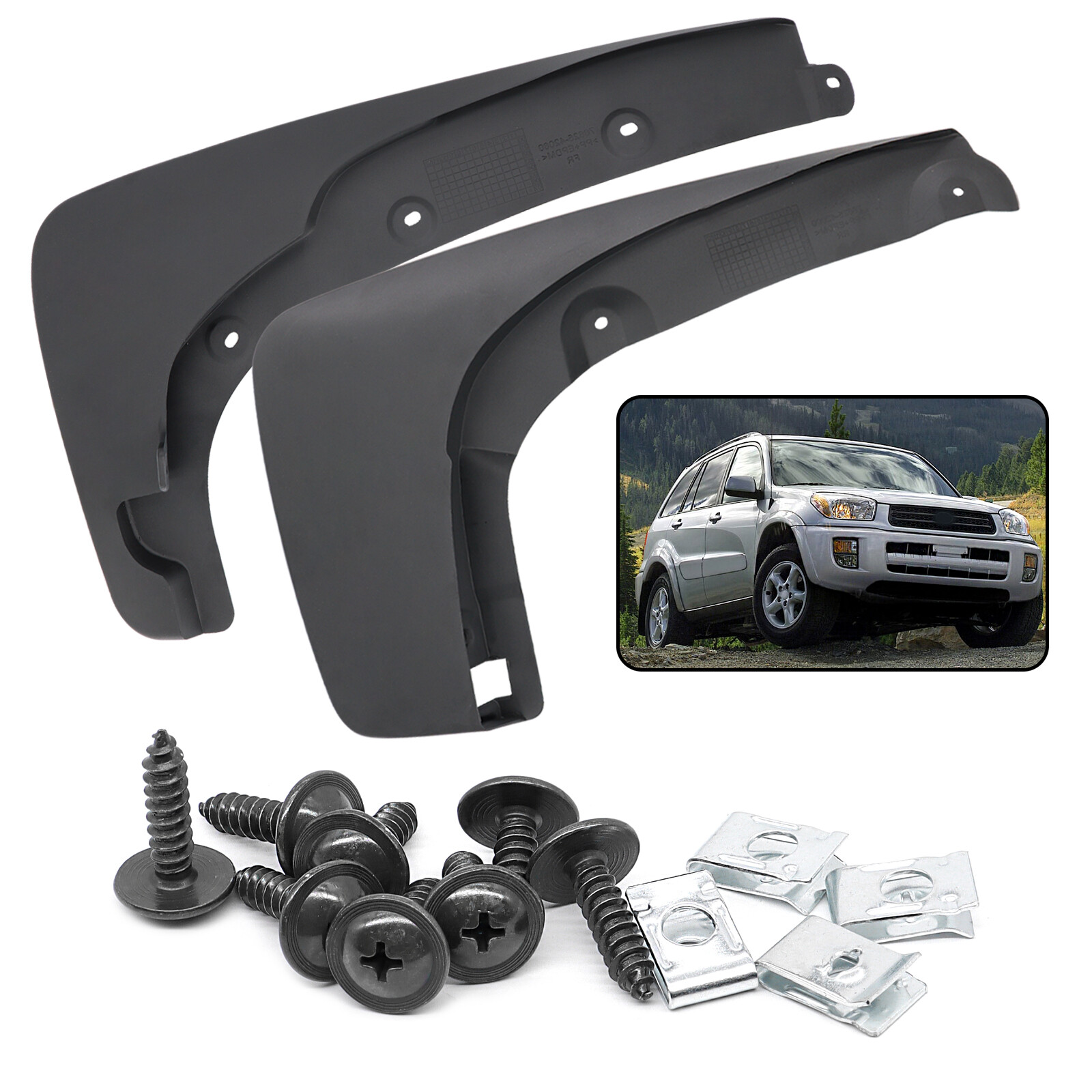 Mud Flaps Set For 2001~2005 Toyota RAV4 Splash Guards Mud Flap Mudguards Fender