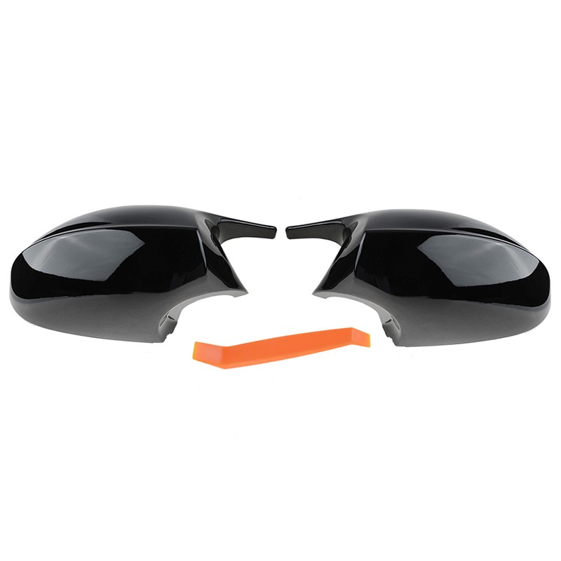 For 2005-2008 BMW E90 E91 328i 335i Pre-LCI Gloss Black Side Mirror Cover Cap US