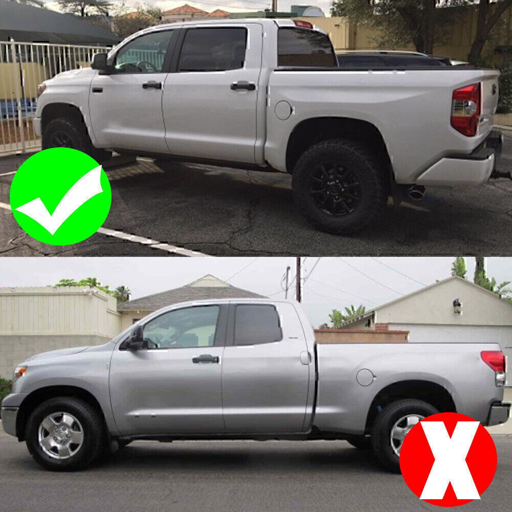 4PCS Window Moulding Weatherstrip Seal Belt For Toyota Tundra CrewMax 2007-2019