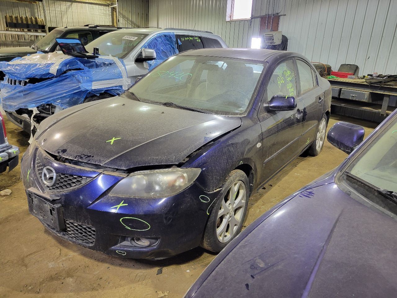 Driver Center Pillar Sedan Without Rocker Moulding Fits 04-09 MAZDA 3 2068466