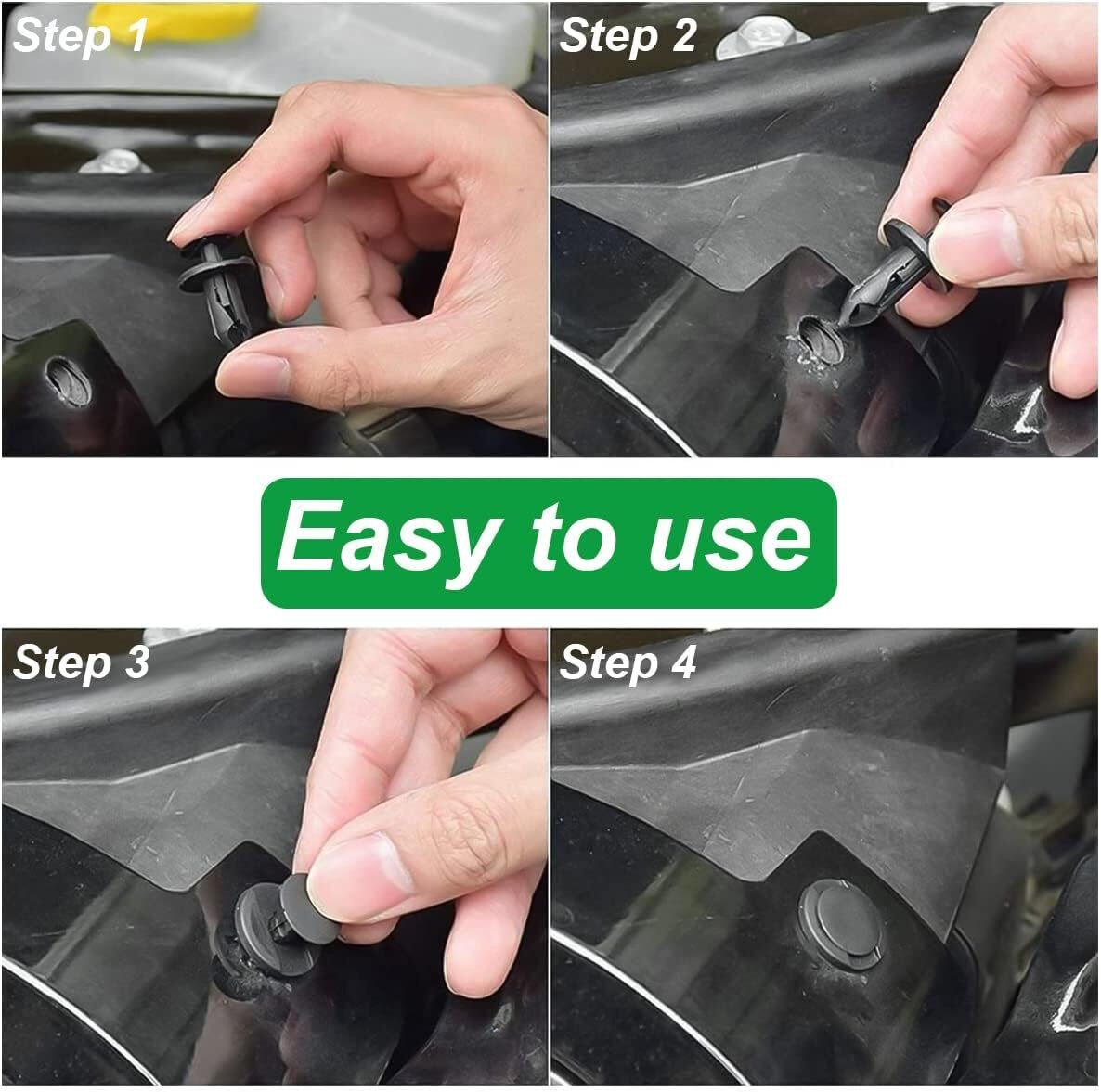 100PCS/Set For Honda Bumper Fender Liner Push Type Retainer Clips car Fastene